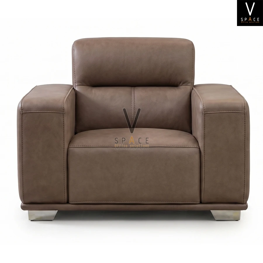 Bộ ghế sofa da bò nhập khẩu cao cấp VKS2603