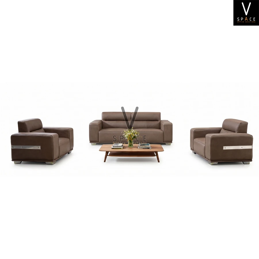 Bộ ghế sofa da bò nhập khẩu cao cấp VKS2603