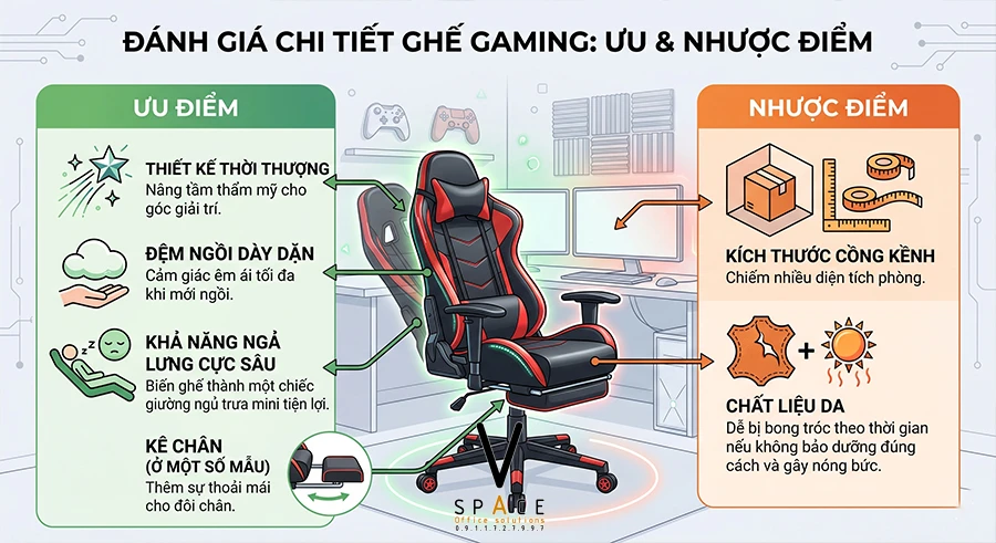 So sánh ghế công thái học và ghế gaming: Nên chọn loại nào?
