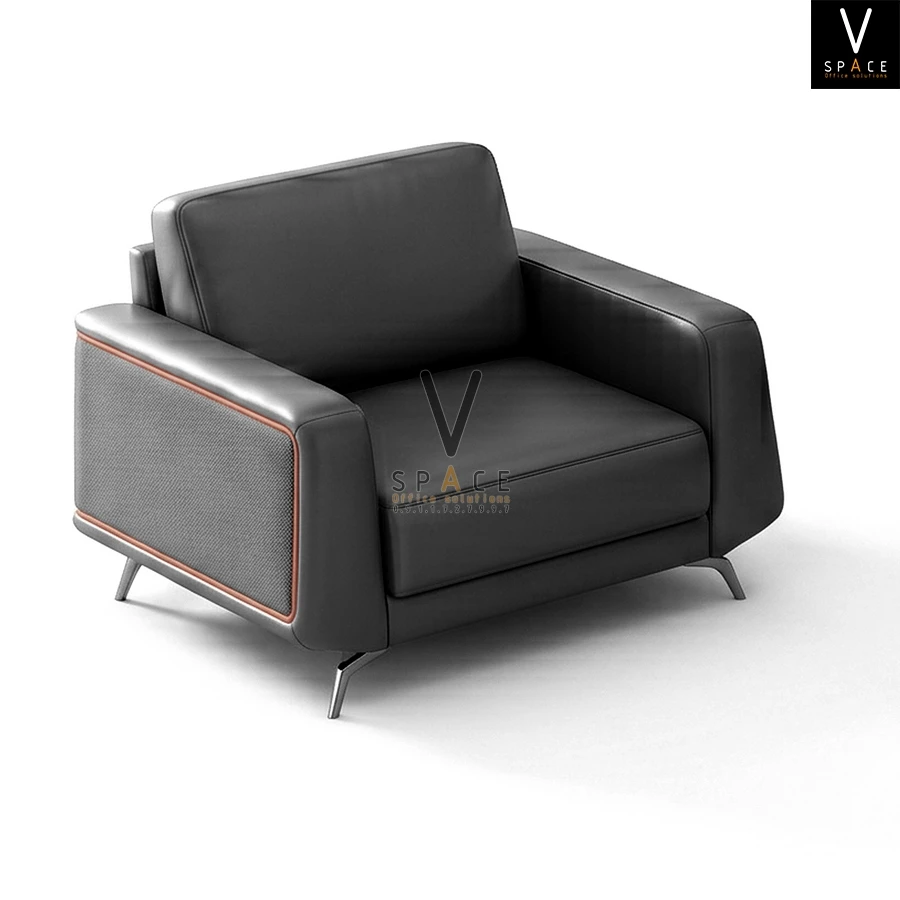Ghế sofa đơn bọc da cao cấp Top Plus VKS2608B