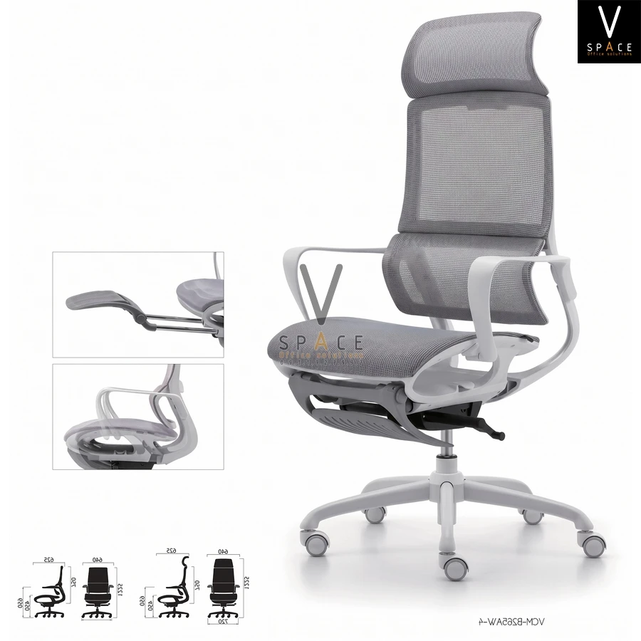 Ghế công thái học có gác chân VCMB265 Rainbow