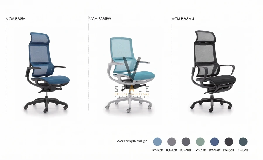 Ghế công thái học có gác chân VCMB265 Rainbow