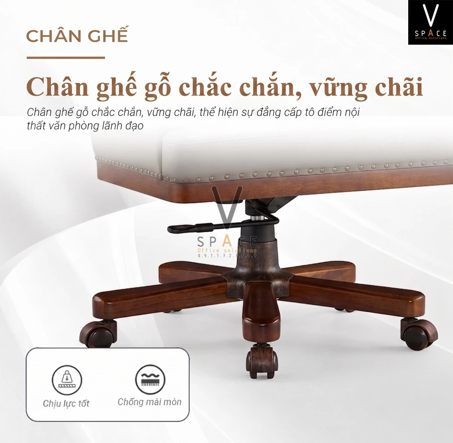 Ghế giám đốc chân xoay cao cấp VKRA1100 Top Plus Ghế giám đốc chân xoay cao cấp VKRA1100 Top Plus