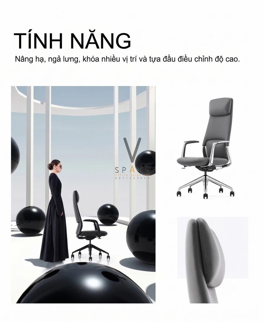 Ghế giám đốc công thái học VFK012A11 Furicco