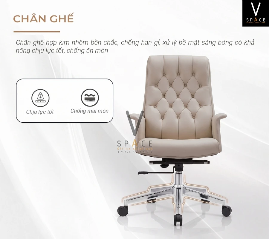 Ghế giám đốc da cao cấp VKRA1101 Top Plus