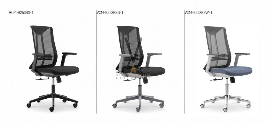 Ghế xoay lưới lưng trung VCMB253 Rainbow Ghế xoay lưới lưng trung VCMB253 Rainbow
