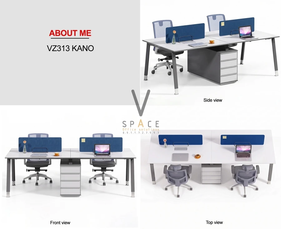 Module bàn làm việc 4 người VZ313 KANO