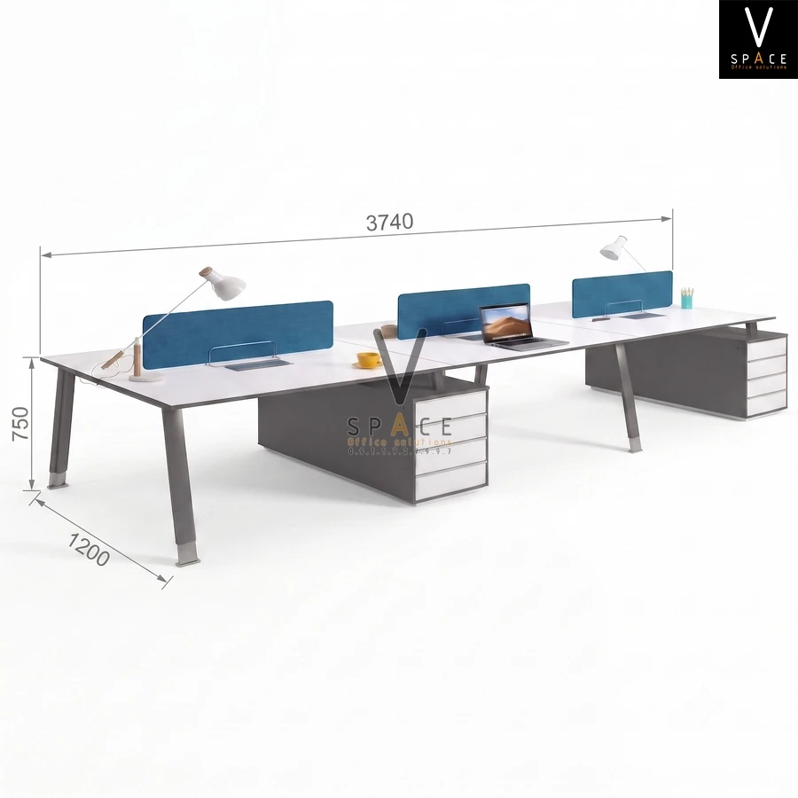 Module bàn làm việc 6 người VZ314 KANO Module bàn làm việc 6 người VZ314 KANO