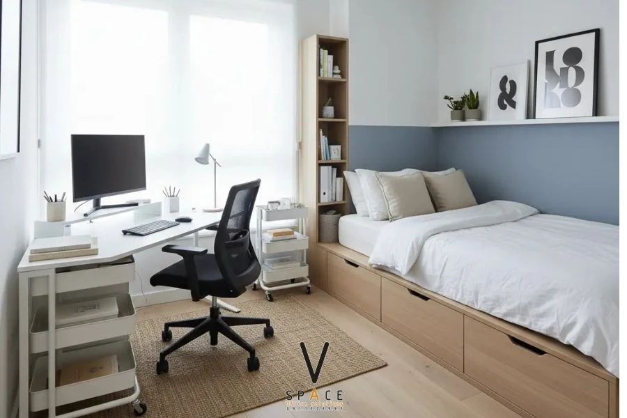 Vị trí đặt bàn làm việc trong phòng ngủ